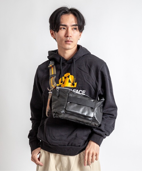 Jack Gomme（ジャックゴム）の「【JACK GOMME】ボディバッグ ウェストポーチ HUGO Sac banane（ボディバッグ/ウエストポーチ・メンズ・ブラック/ベージュ・FREE）」の21枚目の写真