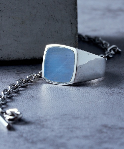 MAISON CLUB(メゾンクラブ)の「【MAISON CLUB】Silver925 KAY Ring /Various Stone Series/カイリング シルバー925(リング・メンズ・グリーン系1/ブルー/ブルー系4/ブラック/ブルー系その他2/ブルー系その他3/サックスブルー/マルチ/ホワイト/グリーン/ブラウン/レッド/グリーン系その他2/イエロー/ベージュ・17/ 19/21)」の17枚目の写真