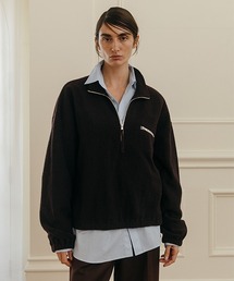 WOOL PILE HALF ZIP TOP/ウールパイルハーフジップトップ
