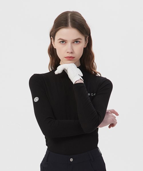 E.PARCA(イパルカ)の「ベーシックストレッチシャツ(ブラック)(Tシャツ/カットソー・レディース・その他・SMALL/MEDIUM/LARGE/X-LARGE)」の1枚目の写真
