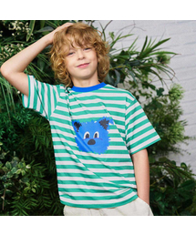 MINIDOU（ミニドウ）の「Play Stripe T-Shirt Half Sleeve（Tシャツ/カットソー）」