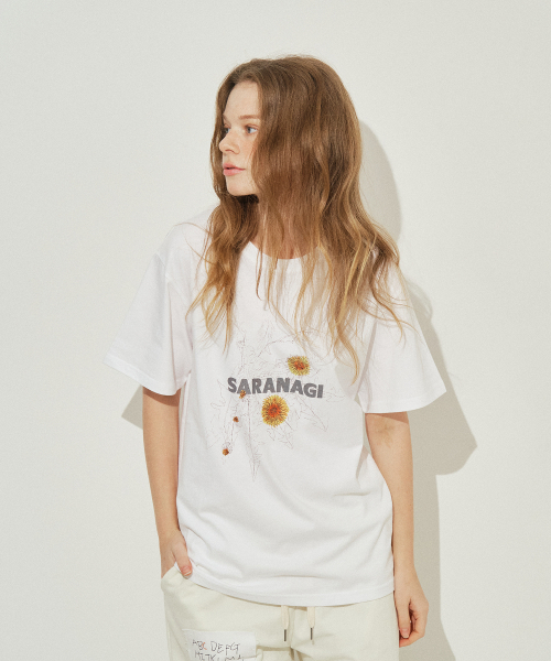 SARANAGI（サラナギ）の「SE0538-T-SHIRT(white)（Tシャツ/カットソー・レディース・ホワイト・FREE）」の2枚目の写真
