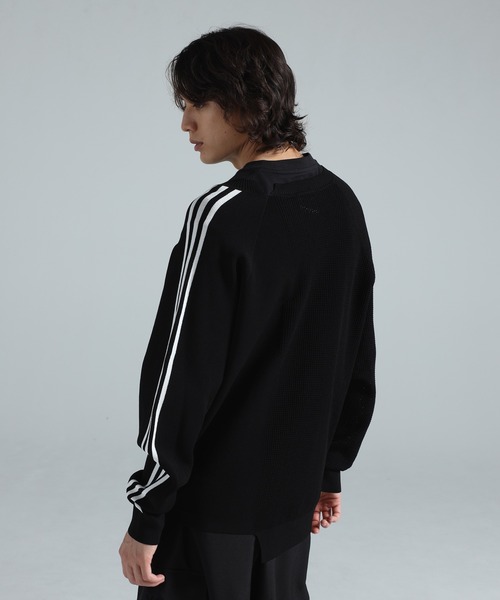 Y-3（ワイスリー）の「Y-3 LOGO KNIT SWEATER（ニット/セーター・メンズ・ブラック×ホワイト・XX-SMALL/X-SMALL/MEDIUM/SMALL/LARGE/X-LARGE）」の4枚目の写真