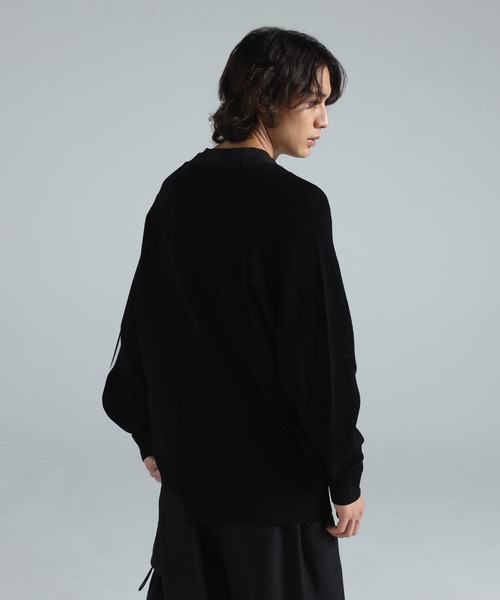Y-3（ワイスリー）の「Y-3 LOGO KNIT SWEATER（ニット/セーター・メンズ・ブラック×ホワイト・XX-SMALL/X-SMALL/MEDIUM/SMALL/LARGE/X-LARGE）」の5枚目の写真