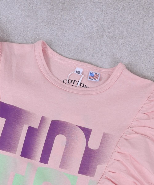 Life Support Products(ライフサポートプロダクツ)の「【COTTON from U.S.A】長袖ラッフルワンピース(ワンピース・キッズ・ライトピンク/グリーン/チャコール・140/130/120/110/100/90/150)」の8枚目の写真