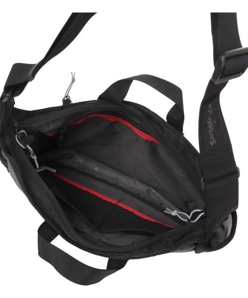 Samsonite Red（サムソナイトレッド）の「【SAMSONITE RED/サムソナイトレッド】 SAC'S BAR別注 バイアスジャック4D 2WAY SHOULDERBAG S（ショルダーバッグ・メンズ・ブラック・FREE）」の10枚目の写真