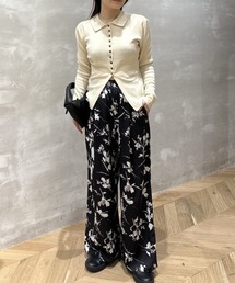 STYLEMIXER | フラワープリントリラックスパンツ(その他パンツ)