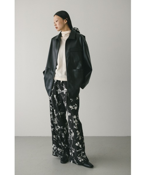 STYLEMIXER（スタイルミキサー）の「フラワープリントリラックスパンツ（その他パンツ・レディース・ホワイト/ブラック・SMALL/MEDIUM）」の12枚目の写真