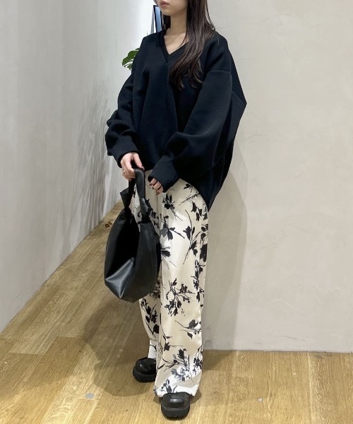 最終値下げSTYLEMIXER フラワープリントリラックスパンツ Sサイズ セール】フラワープリントリラックスパンツ（その他パンツ