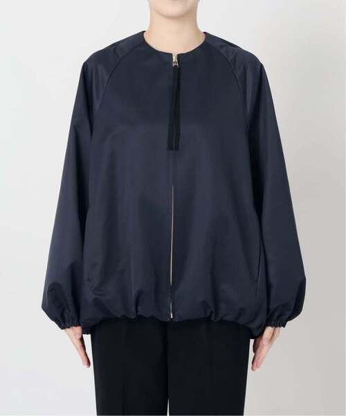 VERMEIL par iena(ヴェルメイユパーイエナ)の「LIMONTA コクーンジャケット(ノーカラージャケット・レディース・ネイビー/ベージュ・FREE)」の17枚目の写真