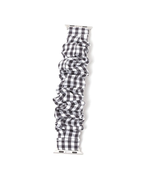 tiny tiny（ティニーティニー）の「アップルウォッチチェック柄シュシュベルト[tiny tiny(ティニーティニー)]（スマホグッズ・レディース・ブラック/ブルー・0）」の3枚目の写真