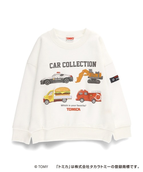 BRANSHES（ブランシェス）の「【コラボ】TOMICA/トミカ×branshes　プリントトレーナー（スウェット・キッズ・アイボリー/杢グレー・110/100/90/130/80/120）」の11枚目の写真
