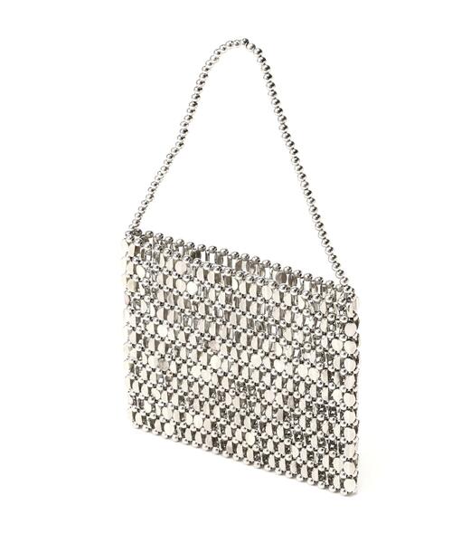 NATURAL BEAUTY BASIC（ナチュラルビューティーベーシック）の「【Oggi.jp掲載】◇メタルミニバッグ（ショルダーバッグ・レディース・シルバー・ﾌﾘ-）」の6枚目の写真