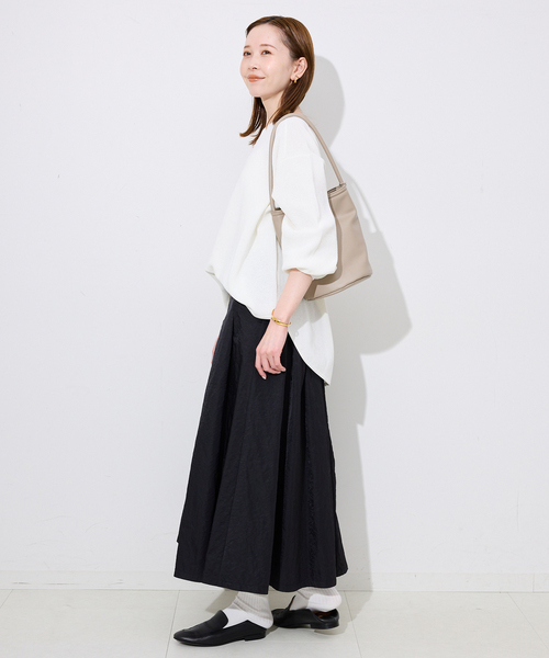 SLOBE IENA（スローブイエナ）の「《追加5》SLOBE バケツバッグ（ショルダーバッグ・レディース・ブラック/ライトグレー・FREE）」の16枚目の写真