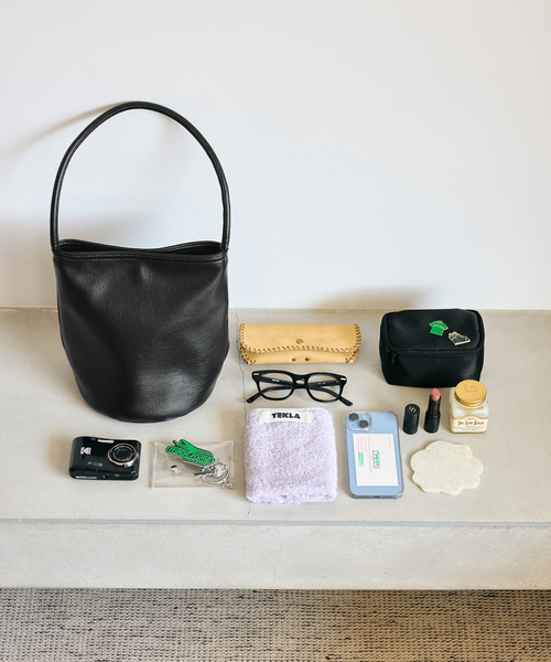 SLOBE IENA（スローブイエナ）の「《追加5》SLOBE バケツバッグ（ショルダーバッグ・レディース・ブラック/ライトグレー・FREE）」の18枚目の写真