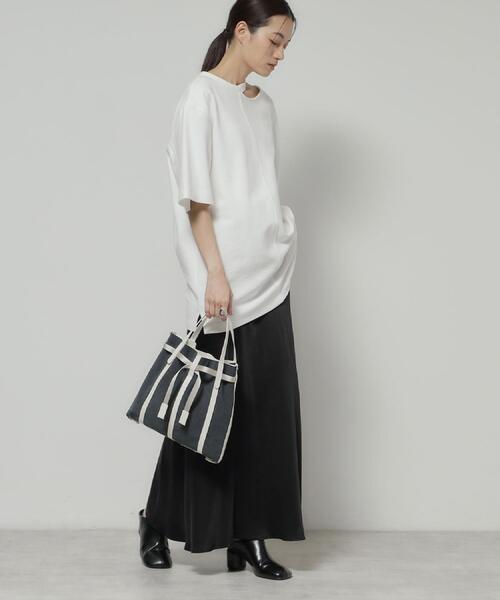 HIROKO HAYASHI(ヒロコハヤシ)の「PANIER CAMOSCIO(パニエ カモッショ)2wayショルダーバッグ(ショルダーバッグ・レディース・チャコール/ライトグリーン系・00)」の5枚目の写真