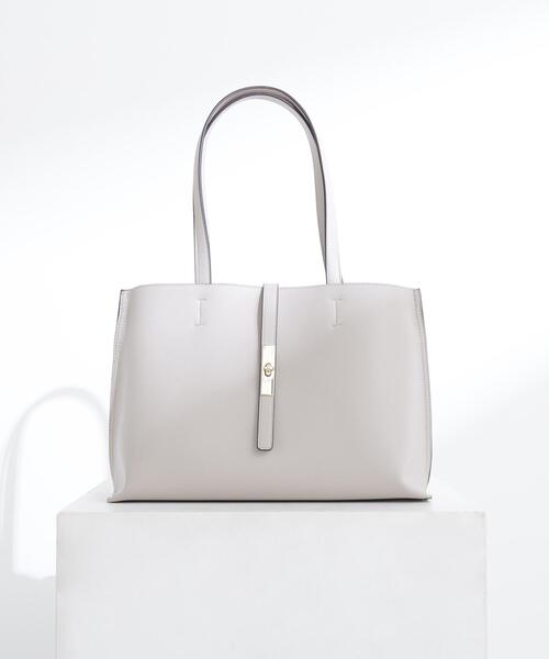 NATURAL BEAUTY BASIC(ナチュラルビューティーベーシック)の「◇エブリデイラージトートバッグ(トートバッグ・レディース・グレー/ブラック/ダークブラウン・フリ-)」の2枚目の写真
