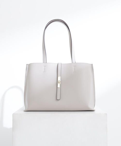 NATURAL BEAUTY BASIC（ナチュラルビューティーベーシック）の「◇エブリデイラージトートバッグ（トートバッグ・レディース・グレー/ブラック/ダークブラウン・ﾌﾘ-）」の5枚目の写真