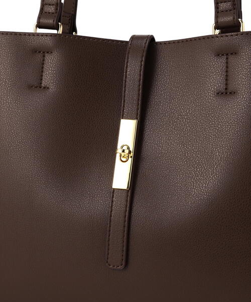 NATURAL BEAUTY BASIC（ナチュラルビューティーベーシック）の「◇エブリデイラージトートバッグ（トートバッグ・レディース・グレー/ブラック/ダークブラウン・ﾌﾘ-）」の9枚目の写真