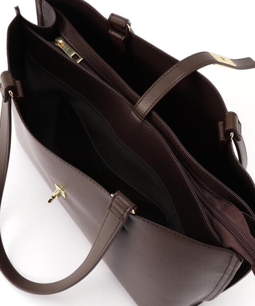 NATURAL BEAUTY BASIC（ナチュラルビューティーベーシック）の「◇エブリデイラージトートバッグ（トートバッグ・レディース・グレー/ブラック/ダークブラウン・ﾌﾘ-）」の13枚目の写真