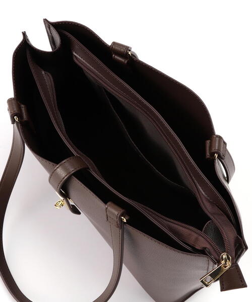 NATURAL BEAUTY BASIC（ナチュラルビューティーベーシック）の「◇エブリデイラージトートバッグ（トートバッグ・レディース・グレー/ブラック/ダークブラウン・ﾌﾘ-）」の15枚目の写真