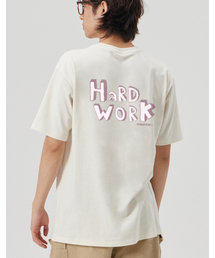 [HARD WORK] CREW NECK TEE_CREAM