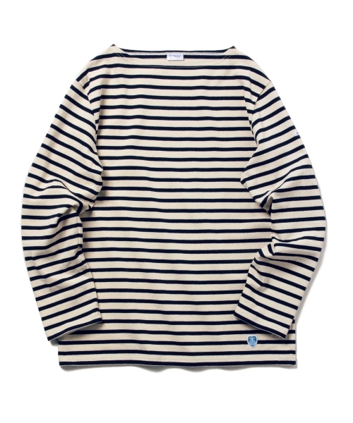 ORCIVAL（オーシバル）の「ORCIVAL / ＜Men's＞ボーダーバスクシャツ（Tシャツ/カットソー・メンズ・ホワイト/ホワイト系その他・4）」の7枚目の写真