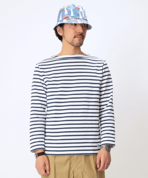 ORCIVAL（オーシバル）の「ORCIVAL / ＜Men's＞ボーダーバスクシャツ（Tシャツ/カットソー・メンズ・ホワイト/ホワイト系その他・4）」の12枚目の写真