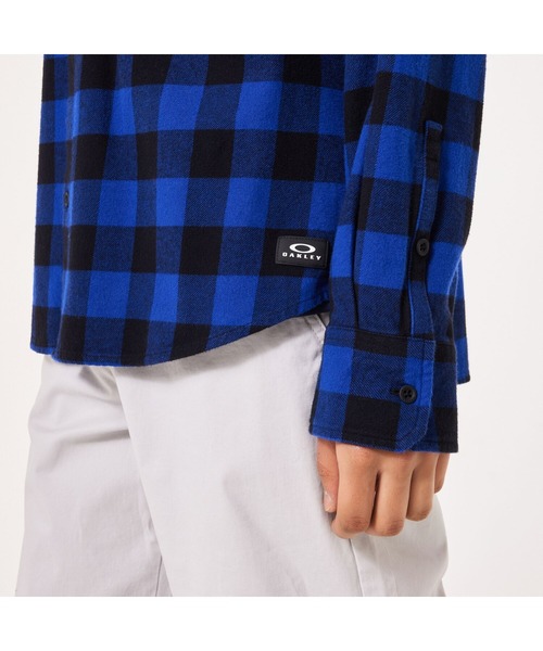OAKLEY(オークリー)の「オークリー‘90s PLAID LS SHIRT/シャツ/ギンガムチェック/ライフスタイル/メンズ/OAKLEY(シャツ/ブラウス・メンズ・ブラック×ブルー/ブラウン系その他・M/S/L)」の7枚目の写真