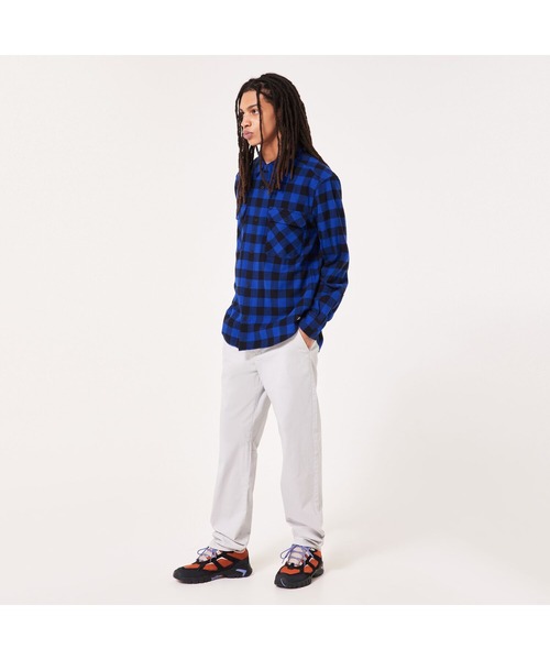 OAKLEY(オークリー)の「オークリー‘90s PLAID LS SHIRT/シャツ/ギンガムチェック/ライフスタイル/メンズ/OAKLEY(シャツ/ブラウス・メンズ・ブラック×ブルー/ブラウン系その他・M/S/L)」の4枚目の写真