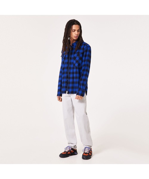 OAKLEY(オークリー)の「オークリー‘90s PLAID LS SHIRT/シャツ/ギンガムチェック/ライフスタイル/メンズ/OAKLEY(シャツ/ブラウス・メンズ・ブラック×ブルー/ブラウン系その他・M/S/L)」の5枚目の写真