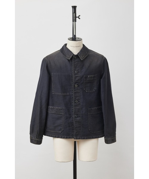 SHINYAKOZUKA（シンヤコヅカ）の「ORDINARY VINTAGE FRENCH JACKET(ISSUE#8)（カバーオール・メンズ・ブラック/ネイビー系・SMALL/MEDIUM）」の3枚目の写真