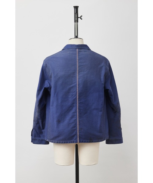 SHINYAKOZUKA（シンヤコヅカ）の「ORDINARY VINTAGE FRENCH JACKET(ISSUE#8)（カバーオール・メンズ・ブラック/ネイビー系・SMALL/MEDIUM）」の5枚目の写真