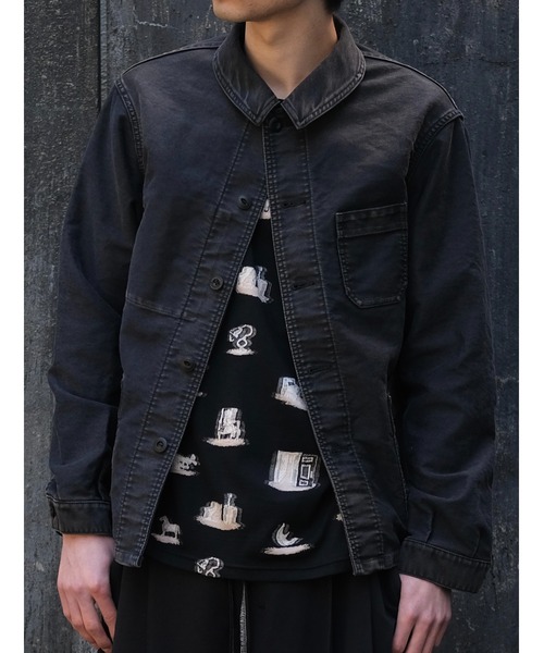 SHINYAKOZUKA（シンヤコヅカ）の「ORDINARY VINTAGE FRENCH JACKET(ISSUE#8)（カバーオール・メンズ・ブラック/ネイビー系・SMALL/MEDIUM）」の6枚目の写真
