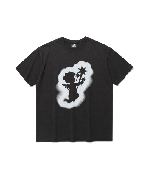 NICE GHOST CLUB(ナイスゴーストクラブ)の「ベイビーエンジェルシルエットTシャツ_ブラック(NG2FMUT517A)(Tシャツ/カットソー・レディース・ブラック・S/M/L)」の1枚目の写真