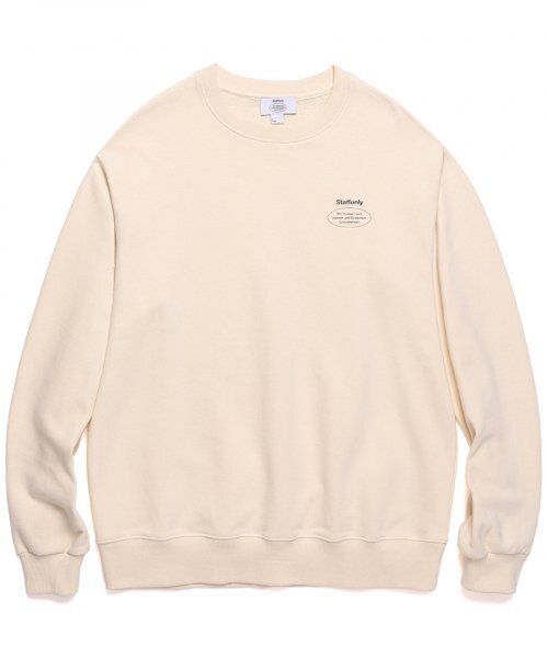 STAFF ONLY(スタッフオンリー)の「SLOGAN LOGO CREWNECK (IVORY)(スウェット・メンズ・その他・M)」の1枚目の写真