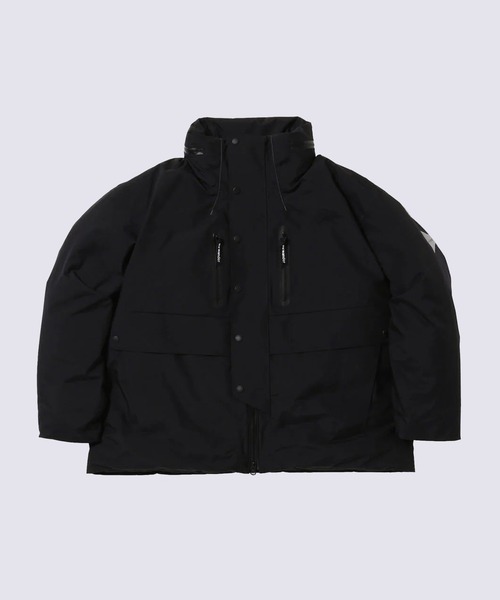 and wander（アンドワンダー）の「【and wander】rain proof down jacket（ダウンジャケット/コート・メンズ・ダークグレー/ブラック・L/M）」の2枚目の写真