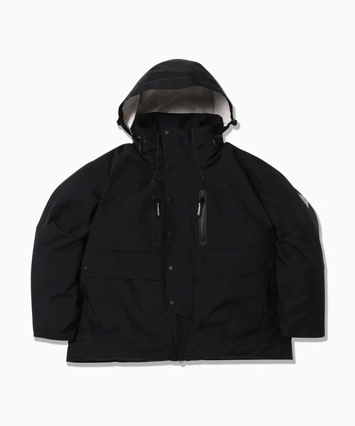 and wander（アンドワンダー）の「【and wander】rain proof down jacket（ダウンジャケット/コート・メンズ・ダークグレー/ブラック・L/M）」の5枚目の写真