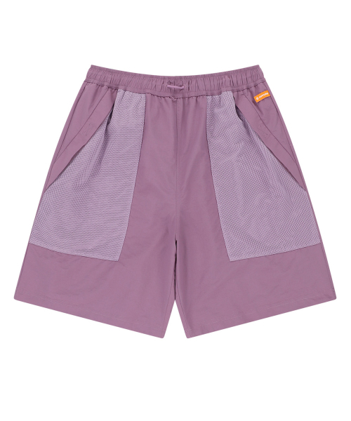 OGリバーシブルプリンテッドサマーショーツ-パープル