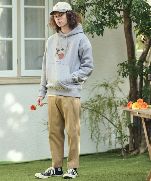UN-FILLED(アンフィルド)の「mpa4027- REAL GERBERA DOG HOODIE パーカー(フレンチブルドッグ)(SDUF-2603FBD)(パーカー・メンズ・グレー/ホワイト・XL/L/M)」の12枚目の写真