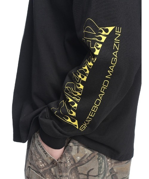 THRASHER(スラッシャー)の「THRASHER (スラッシャー) 袖ロゴプリント 長袖 Tシャツ ロンT(Tシャツ/カットソー・メンズ・ブラック/ホワイト/グレー・M/LL/L)」の16枚目の写真