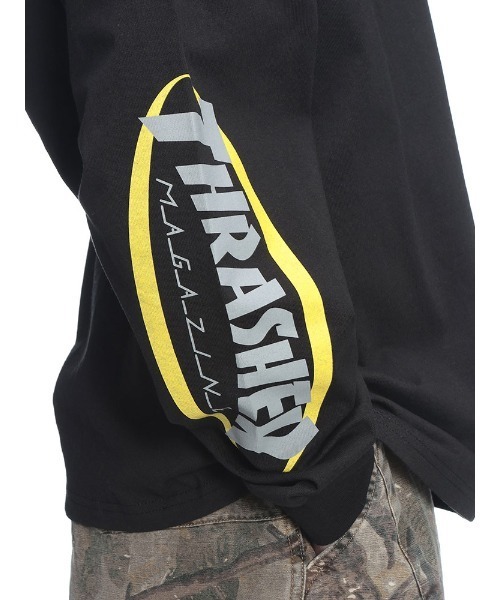THRASHER(スラッシャー)の「THRASHER (スラッシャー) 袖ロゴプリント 長袖 Tシャツ ロンT(Tシャツ/カットソー・メンズ・ブラック/ホワイト/グレー・M/LL/L)」の4枚目の写真
