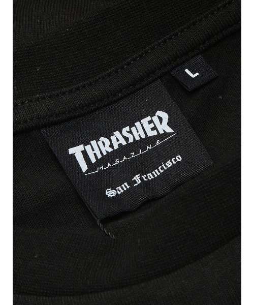 THRASHER(スラッシャー)の「THRASHER (スラッシャー) 袖ロゴプリント 長袖 Tシャツ ロンT(Tシャツ/カットソー・メンズ・ブラック/ホワイト/グレー・M/LL/L)」の6枚目の写真