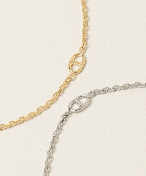 A part by（アパートバイ）の「アンカーチェーンブレス（ブレスレット・レディース・シルバー/ゴールド・FREE）」の3枚目の写真