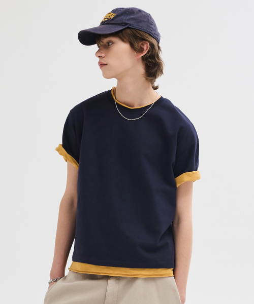 LEIRE（ルアール）の「エッセンシャルクロップTシャツ [ネイビー]（Tシャツ/カットソー・メンズ・その他・LARGE/X-LARGE/2XL/MEDIUM）」の14枚目の写真
