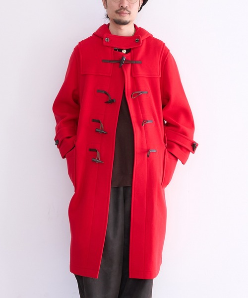 MONTGOMERY(モンゴメリー)の「MONTGOMERY Kennington(ダッフルコート・メンズ・アイボリー/オリーブ/レッド・SMALL/X-LARGE/LARGE)」の3枚目の写真