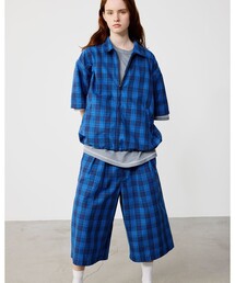 BEAMS | タータンチェック ショートパンツ【ワイドストレートフィット】(その他パンツ)