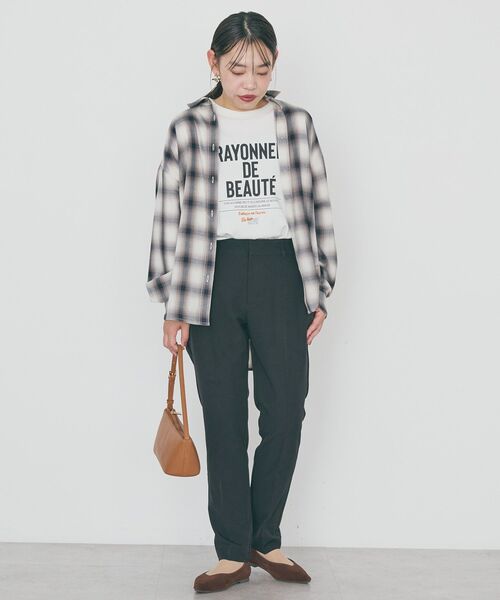 AMERICAN HOLIC（アメリカンホリック）の「美・美・美テーパードパンツ（その他パンツ・レディース・ネイビー/ライトグレー/ブラック・M/L/XL/S）」の7枚目の写真