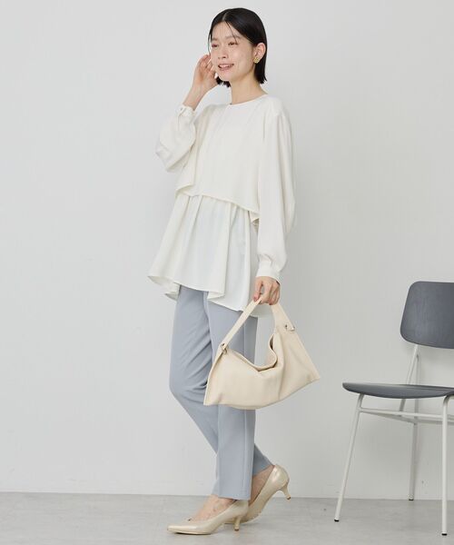 AMERICAN HOLIC（アメリカンホリック）の「美・美・美テーパードパンツ（その他パンツ・レディース・ネイビー/ライトグレー/ブラック・M/L/XL/S）」の9枚目の写真