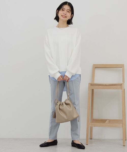 AMERICAN HOLIC（アメリカンホリック）の「美・美・美テーパードパンツ（その他パンツ・レディース・ネイビー/ライトグレー/ブラック・M/L/XL/S）」の11枚目の写真